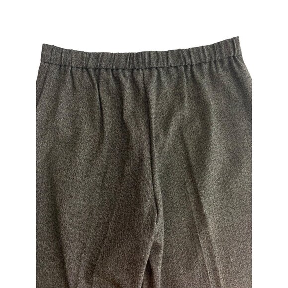 Briggs New York Womens Elastic Waist Gray Dress Pants Trouser Pockets Size 10P - Picture 9 of 11